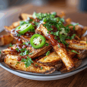 Chipotle Cheese Fries with SpicyLicious