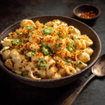 Spicy Mac and Cheese with Jalapeño Topping