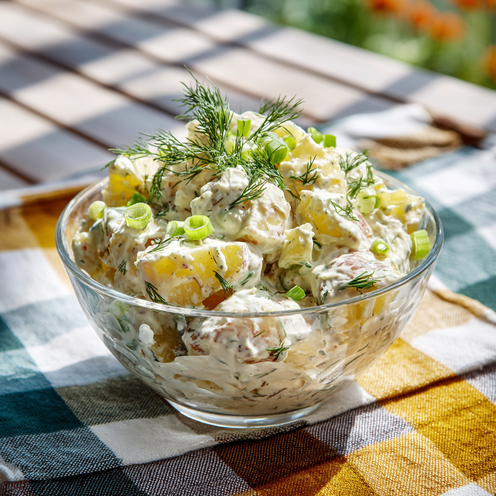 Creamy Potato Salad with Herbed Dressing